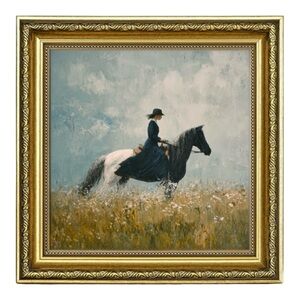 Framed Vintage Equestrian Art